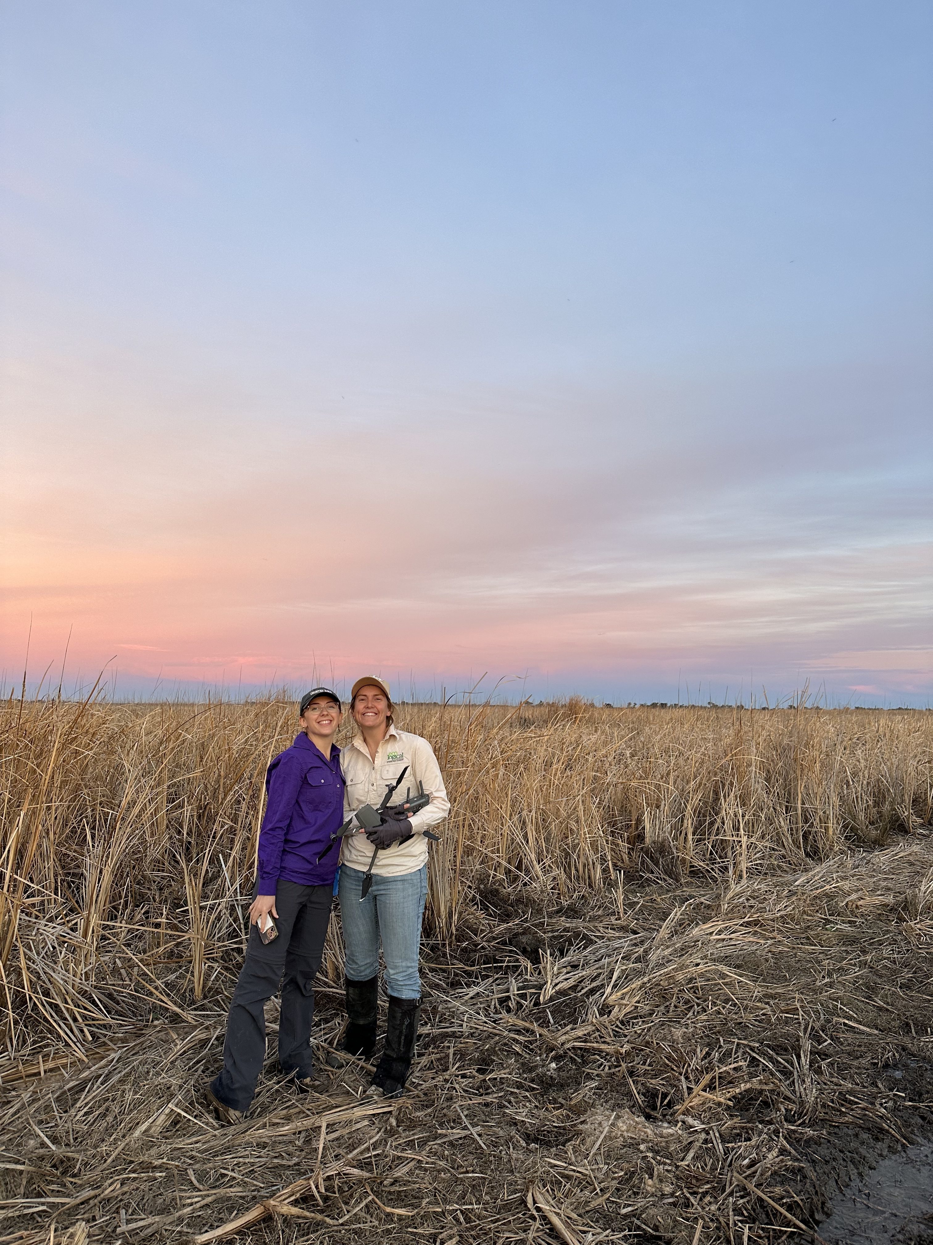 Bec And Graduate Ecologist Ellie Young At Gwydir Wetlands State Conservation Area