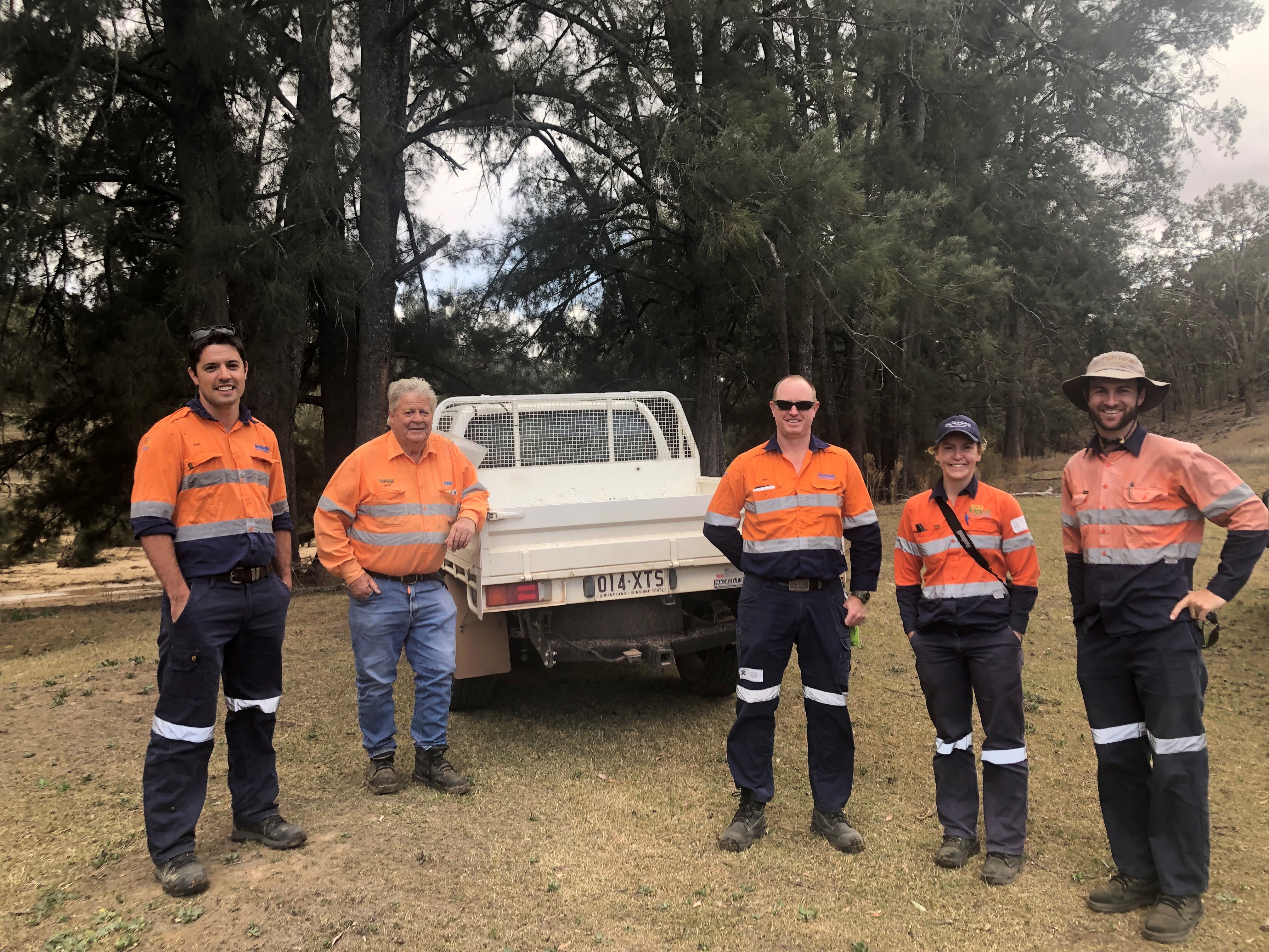 Site Visit With Clients Inspect To Regent Honeyeater Habitat Restoration